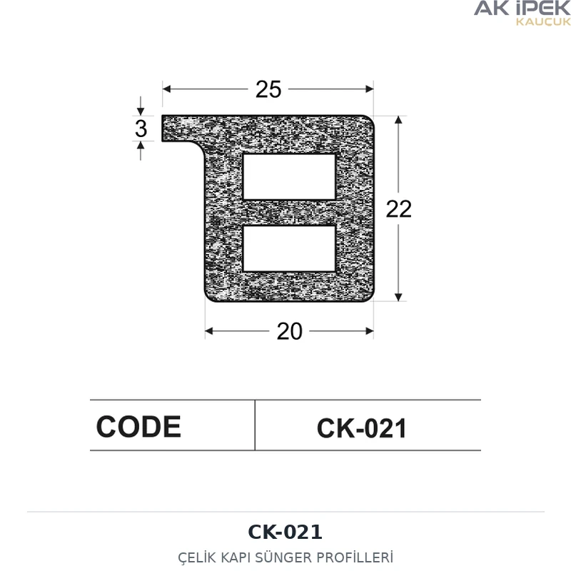 CK-021 | Çelik Kapı Sünger Profilleri