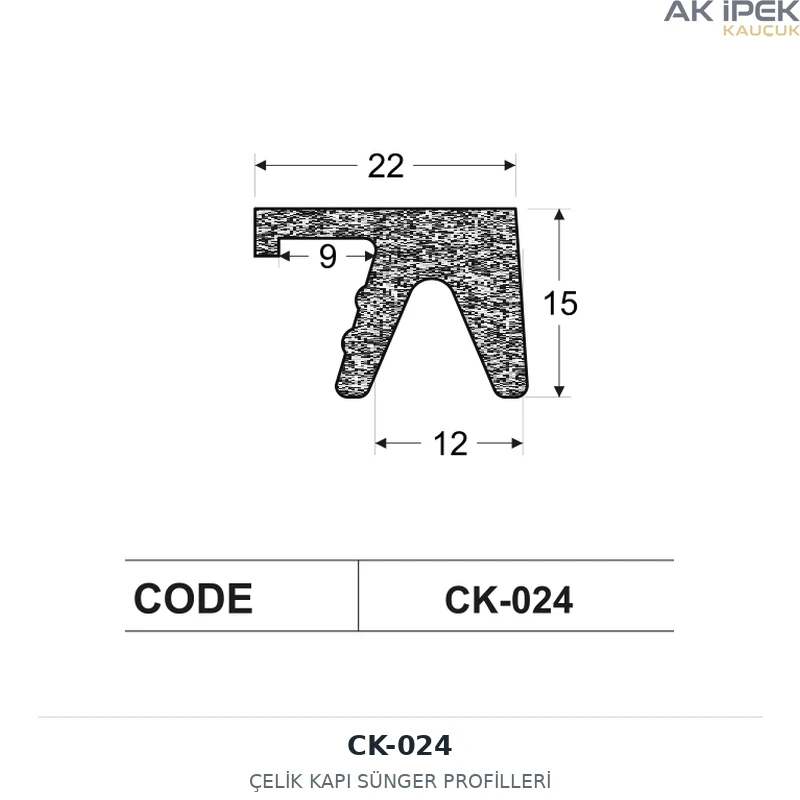 CK-024 | Çelik Kapı Sünger Profilleri