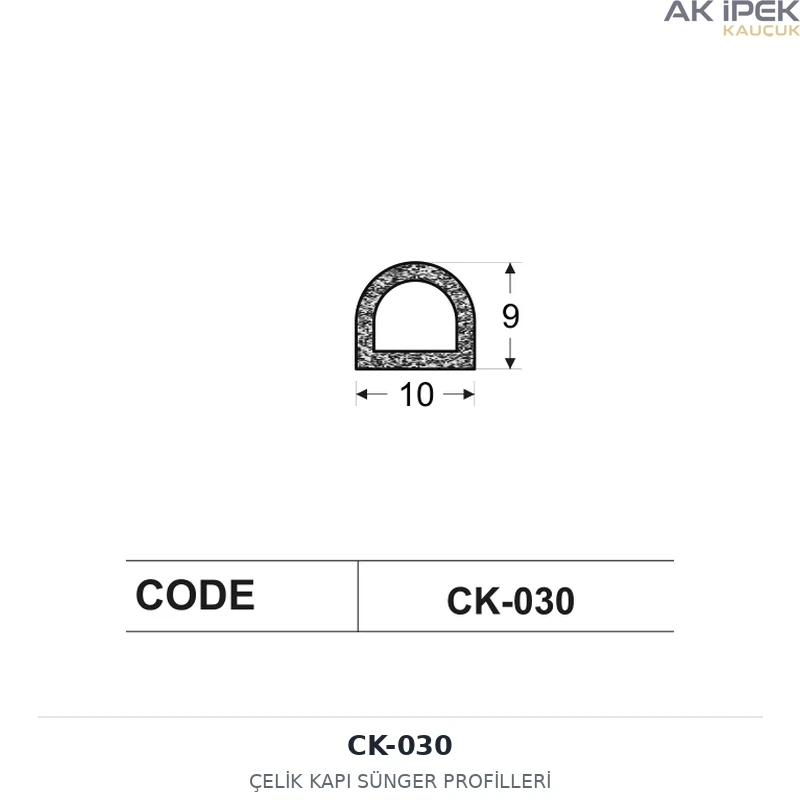 CK-030 | Çelik Kapı Sünger Profilleri