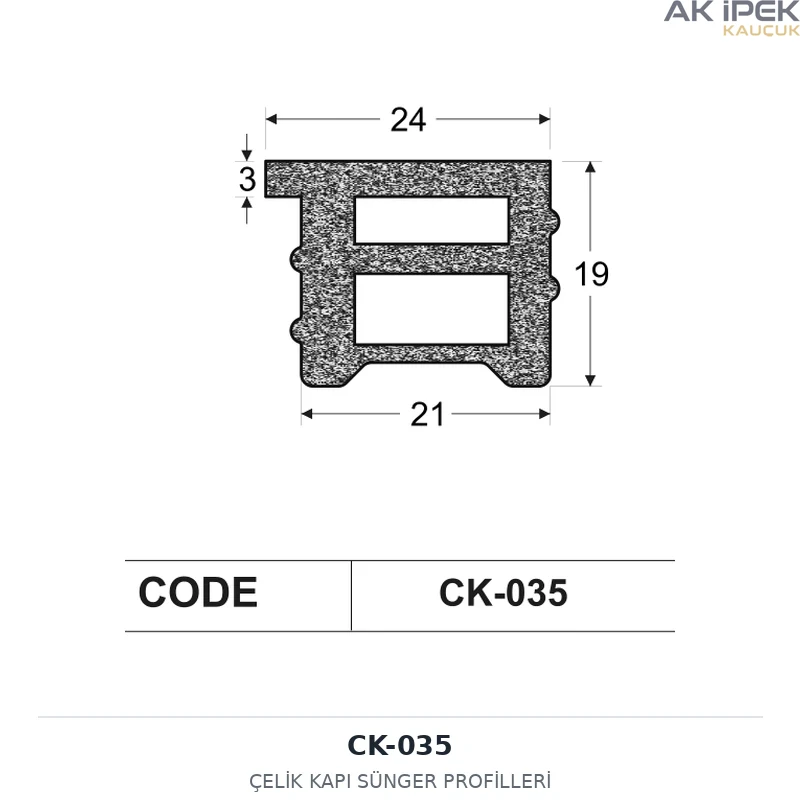 CK-035 | Çelik Kapı Sünger Profilleri