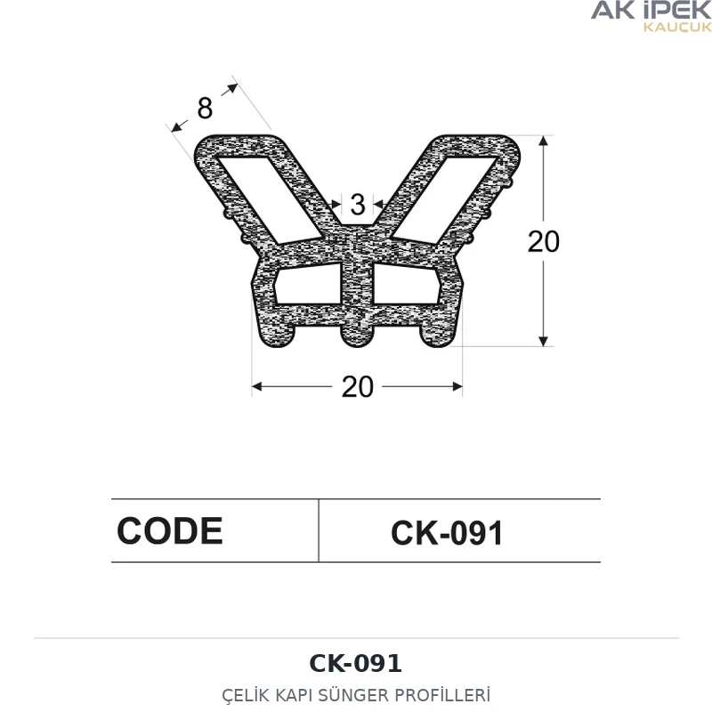 CK-091 | Çelik Kapı Sünger Profilleri